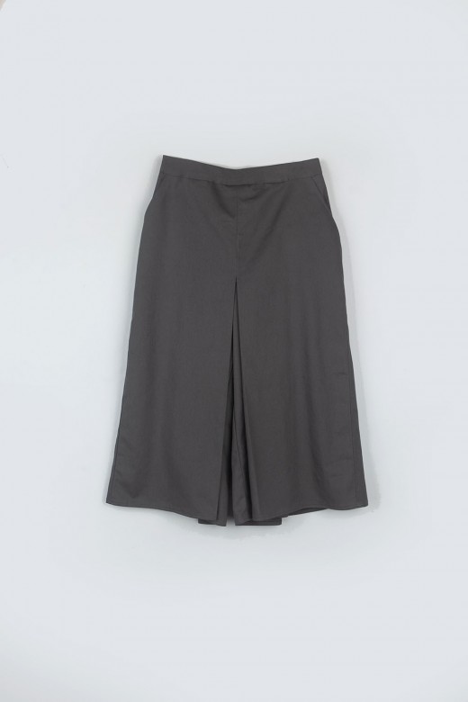 pleats pants - grey